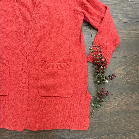 Madewell rust color open cardigan - Picture 3 of 8